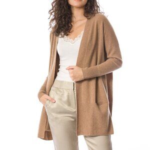NWT! DongLi - 100% Cashmere Edge To Edge Cardigan in Dark Camel- Multiple Sizes